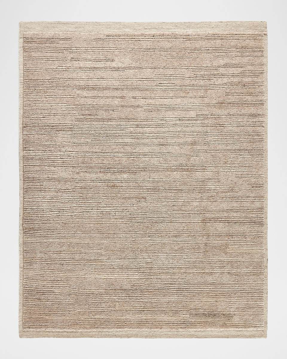 Miro Taupe Hand-Knotted Rug, 10' x 14'